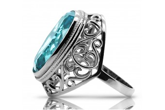 Russian Soviet rose 14k 585 gold Alexandrite Ruby Emerald Sapphire Zircon ring  vrc014