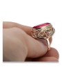 Russische sowjetische Rose 14k 585 Gold Alexandrit Rubin Smaragd Saphir Zirkon Ring vrc084