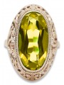 Russian Soviet rose 14k 585 gold Alexandrite Ruby Emerald Sapphire Zircon ring  vrc084