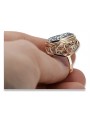 Anillo ruso soviético rosa 14k 585 oro Alejandrita Rubí Esmeralda Zafiro Zircon vrc084