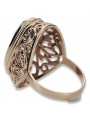 Russische sowjetische Rose 14 Karat 585 Gold Alexandrit Rubin Smaragd Saphir Zirkon Ring vrc014