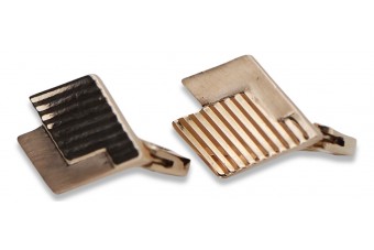 Edle Vintage Roségold 14 Karat Ohrhänger ohne Steine ven266