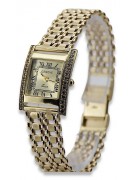 Gelbe Lady Geneve-Uhr aus 14 Karat Gold lw035yy&lbw001y