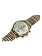 Montre femme en or avec bracelet unisexe 14k 585 Geneve mw007y&mbw013y-f