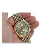 Дамски златен часовник с гривна унисекс 14k 585 Geneve mw007y&mbw013y-f