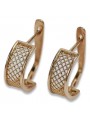 "Exclusivos Aretes Vintage en Oro Rosa 14k 585 Sin Piedras" ven121