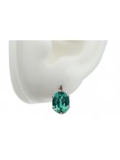 Original Vintage Emerald Earrings in 14K Rose Gold vec003