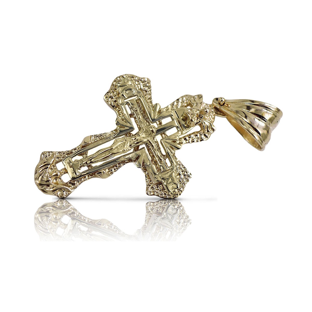 Croix ★ orthodoxe d’or russiangold.com ★ or 585 333 Prix bas