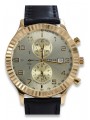 Gold men's watch Geneve ★ zlotychlopak.pl ★ Gold purity 585 333 Low Price!