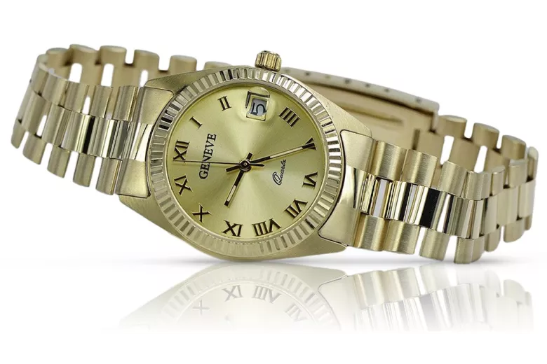 Gold ladies watch ★ zlotychlopak.pl ★ Gold purity 585 333 Low price!