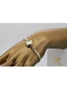 Jaune or 14 carats 585 lady Geveve montre lw084y