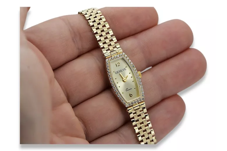 Gold Ladies Watch ★ Zlotychlopak.pl ★ Gold Pureity 585 333 ¡Bajo precio!