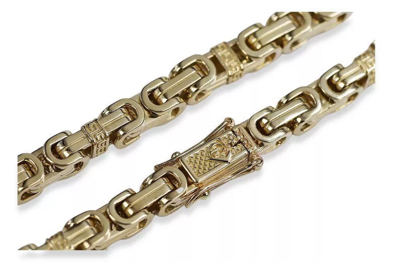 Or jaune 14k Chaîne bizantine ★ russiangold.com ★ Gold 585 333 Prix bas