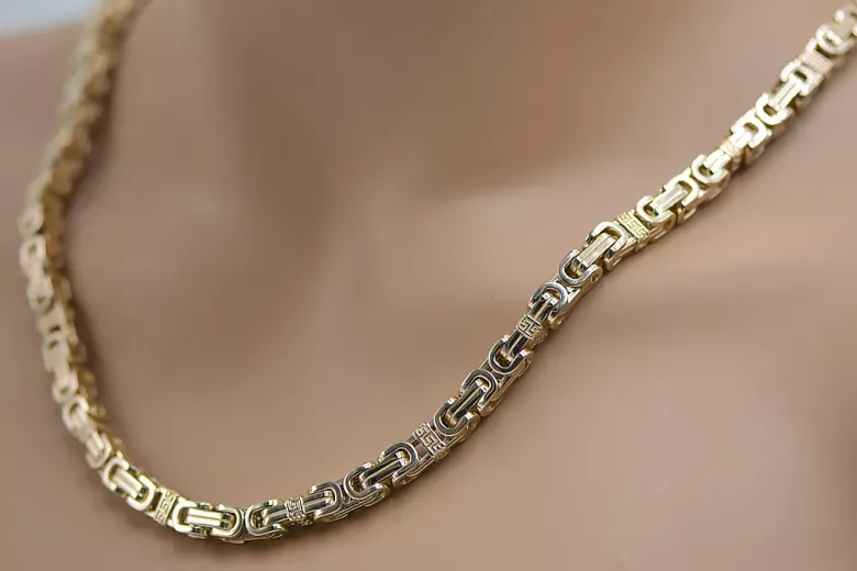 Yellow 14k gold Bizantine chain ★ russiangold.com ★ Gold 585 333 Low price