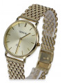 Gold men's watch Geneve ★ zlotychlopak.pl ★ Gold purity 585 333 Low Price!