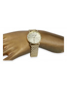 Gold men's watch Geneve ★ zlotychlopak.pl ★ Gold purity 585 333 Low Price!