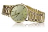 Amarillo 14k 585 reloj de hombres de oro Geneve mw004ydg curvaw009y