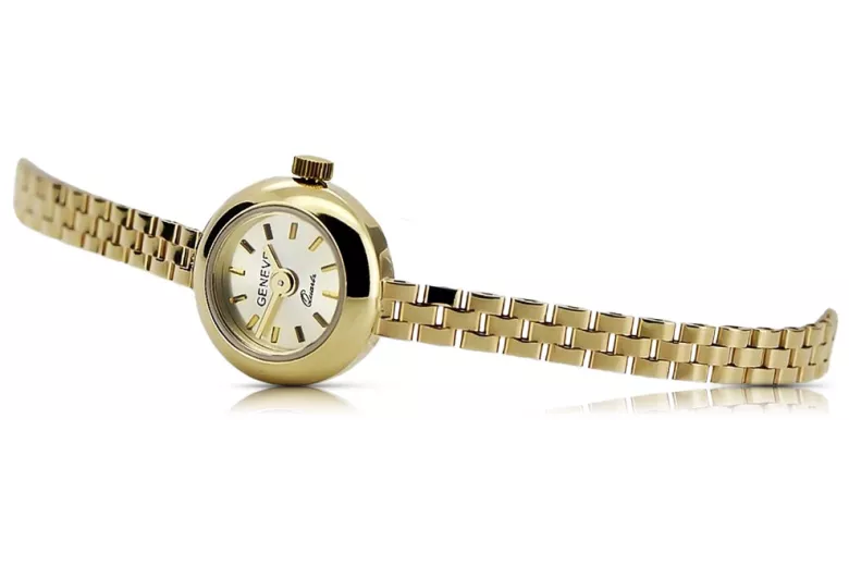 Yellow 14k gold 585 lady Geveve watch lw084y