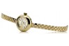 Jaune or 14 carats 585 lady Geveve montre lw084y