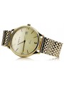 Gold men's watch Geneve ★ zlotychlopak.pl ★ Gold purity 585 333 Low Price!