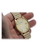 Gold men's watch Geneve ★ zlotychlopak.pl ★ Gold purity 585 333 Low Price!