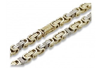 Gelbe 14k Gold Bizantinische Kette ★ russiangold.com ★ Gold 585 333 Niedriger Preis