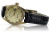 Montre Geneve de style Rolex pour femme en or jaune 14 carats lw078ydyz