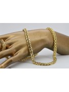 Italian yellow 585 14k gold Spiga chain cc036y