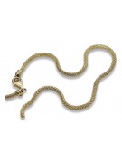 Italian yellow 14k 585 gold Rope chain cc075y