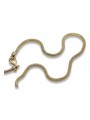 Italian yellow 14k 585 gold Rope chain cc075y