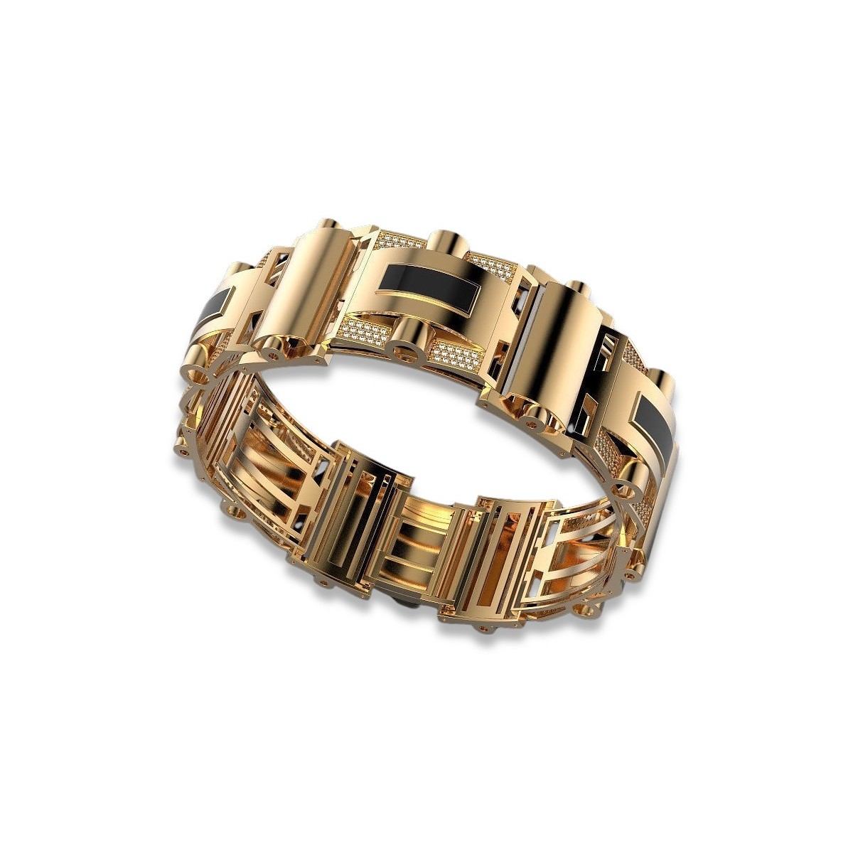 Yellow rose gold bracelet ★ russiangold.com ★ Gold 585 333 Low price