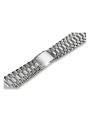 Bracelet montre homme en or blanc 14 carats 14 carats 585 mbw012w