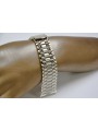 Bracelet montre homme en or blanc 14 carats 14 carats 585 mbw012w