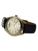 Gold men's watch Geneve ★ zlotychlopak.pl ★ Gold purity 585 333 Low Price!