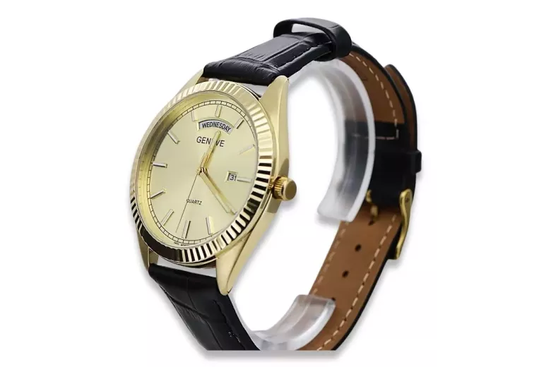 Montre homme en or Geneve ★ https://zlotychlopak.pl/fr/ ★ Pureté de l'or 585 333 Prix bas !