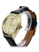 copy of Gelbe 14-Karat-Gold-Herren-Damen-Geneve-Uhr mw013y