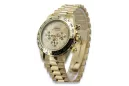 Gold men's watch Geneve ★ zlotychlopak.pl ★ Gold purity 585 333 Low Price!