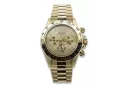 Goldene Herrenuhr Geneve ★ zlotychlopak.pl ★ Gold Reinheit 585 333 Niedriger Preis!