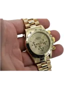 Gold men's watch Geneve ★ zlotychlopak.pl ★ Gold purity 585 333 Low Price!