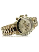 Gold men's watch Geneve ★ zlotychlopak.pl ★ Gold purity 585 333 Low Price!