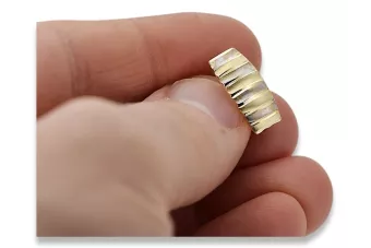 Boucles d'oreilles en or 14 carats ★ https://zlotychlopak.pl/fr/ ★ Or fin 585 333 Pas cher !