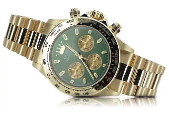 Желтые 14k 585 золотые мужские часы Geneve mw014ydgr&mbw015y