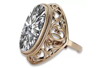 Руска съветска роза 14k 585 злато александрит рубин изумруд сапфир циркон пръстен vrc014