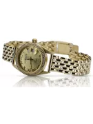 Goldene Herrenuhr Geneve ★ zlotychlopak.pl ★ Gold Reinheit 585 333 Niedriger Preis!