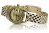 Amarillo 14k 585 oro Reloj de pulsera para señora Geneve lw078ydg y lbw004y