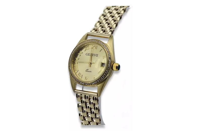 Reloj de oro para hombre Geneve ★ https://zlotychlopak.pl/es/ ★ Pureza del oro 585 333 ¡Precio bajo!